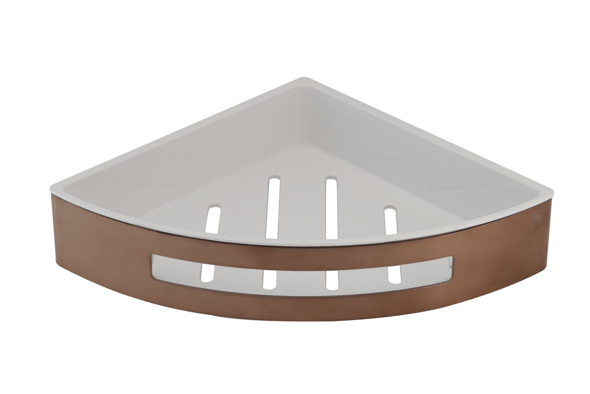 Corner Basket with Shelf