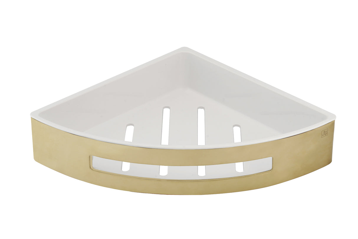 Corner Basket with Shelf