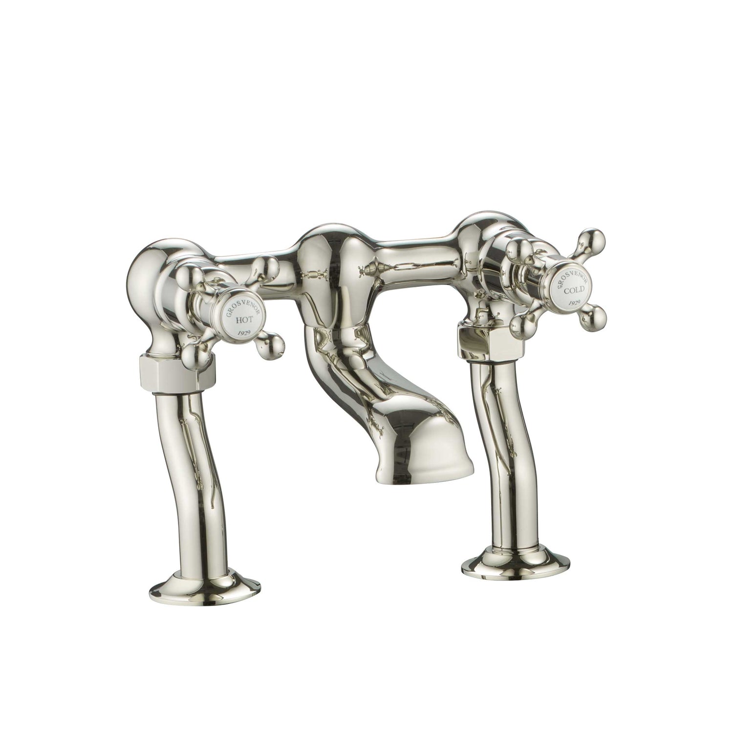 Grosvenor Cross Deck Mounted Deck Bath Filler