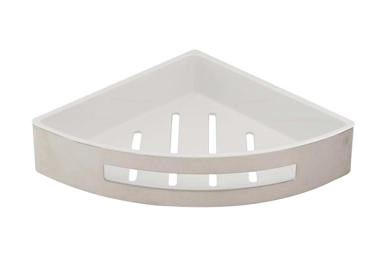 Corner Basket with Shelf