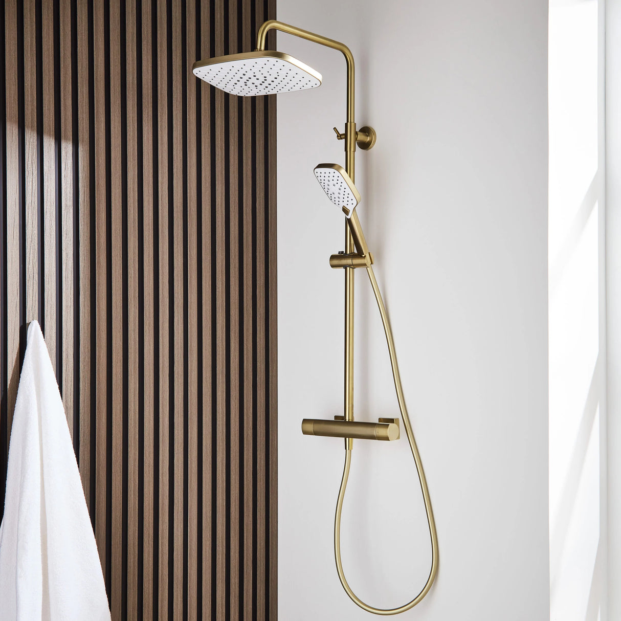 Kolt Shower with Sliding Handset and Drench Head