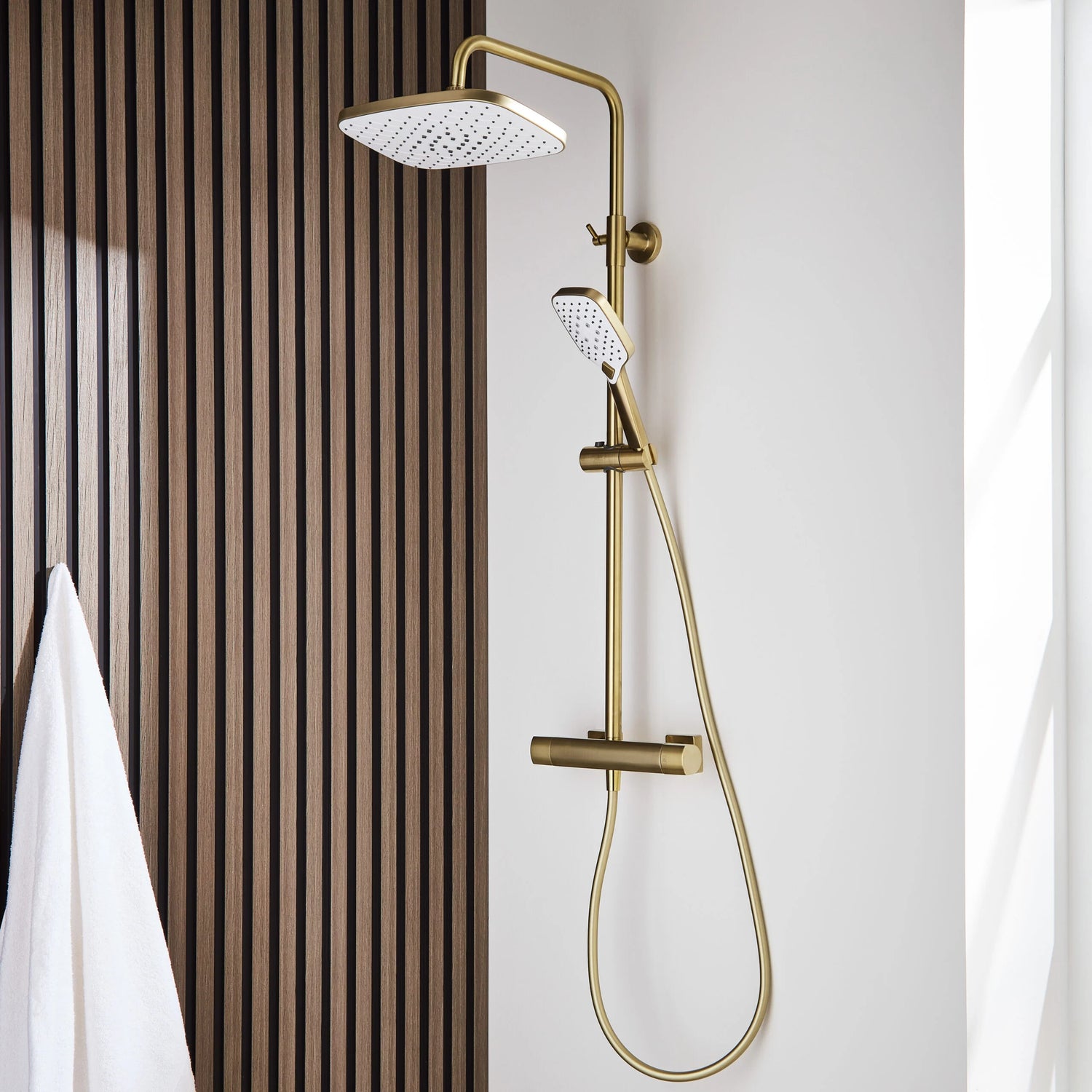 Kolt Shower with Sliding Handset and Drench Head