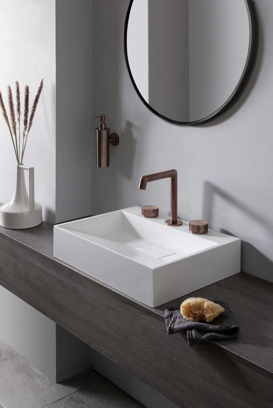 Evo 3 Hole Deck Mounted Basin Mixer