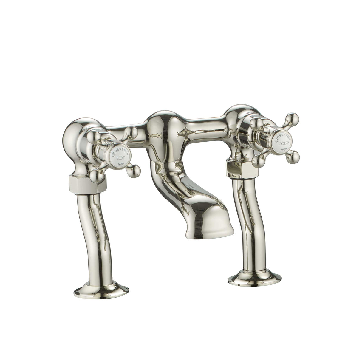 Grosvenor Cross Deck Mounted Deck Bath Filler