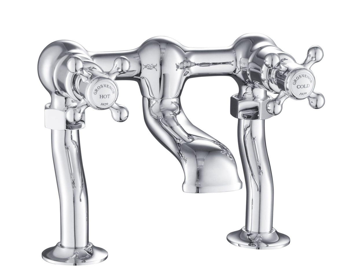 Grosvenor Cross Deck Mounted Deck Bath Filler