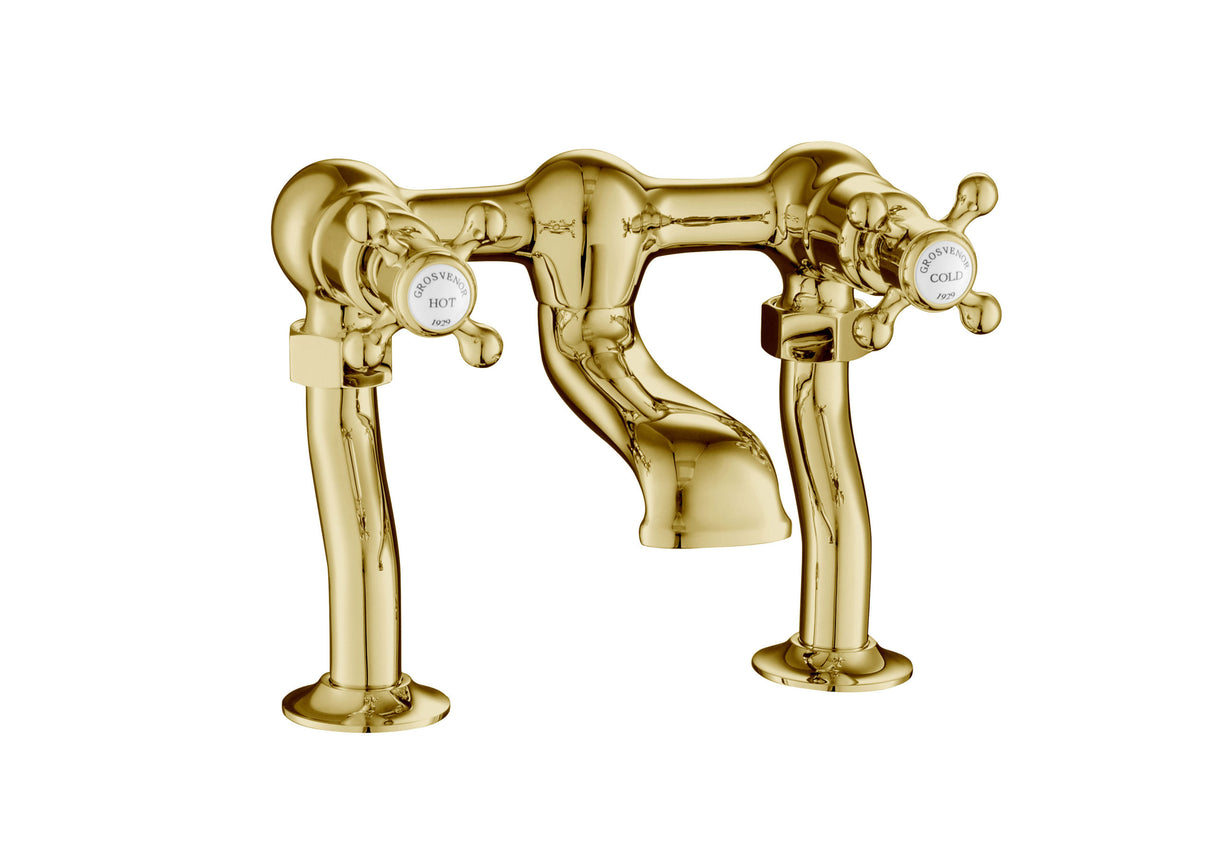 Grosvenor Cross Deck Mounted Deck Bath Filler