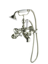 Grosvenor Cross Wall Mounted Bath Shower Mixer with Kit