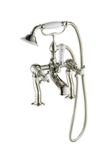 Grosvenor Cross Deck Mounted Bath Shower Mixer with Kit