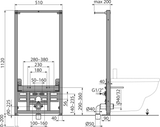 Alca 1.12m Bidet Installation Frame