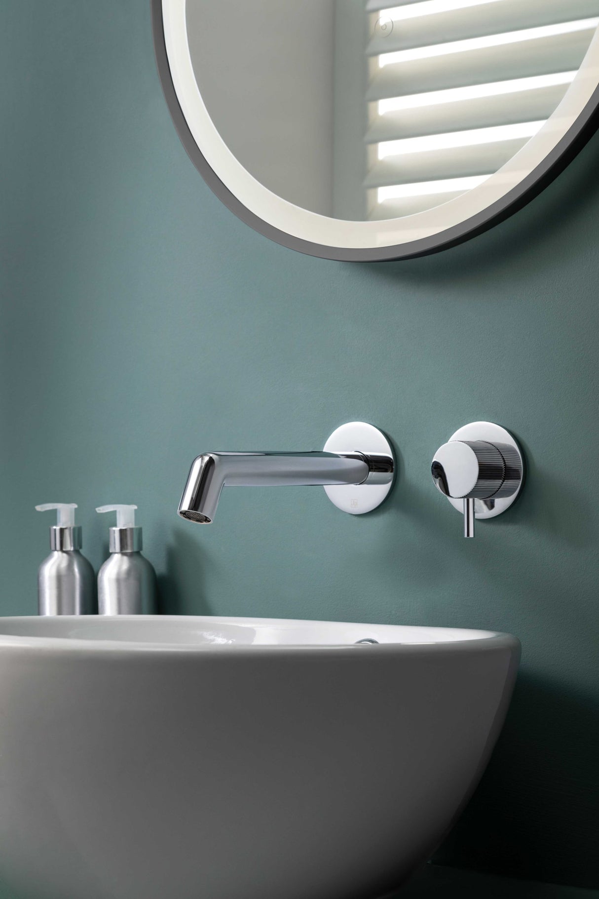 Evo Single Lever Wall Mounted Basin Mixer