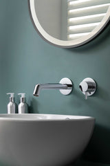 Evo Single Lever Wall Mounted Basin Mixer