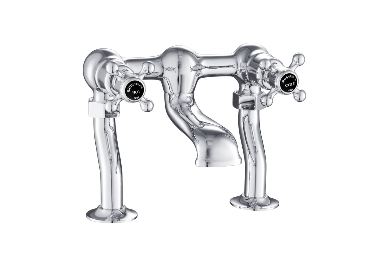Grosvenor Cross Deck Mounted Deck Bath Filler