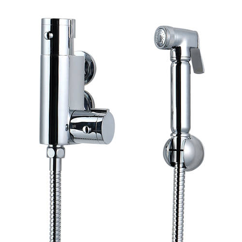 Douche Kit with Therm. Mixing Valve and Brass Spray Head