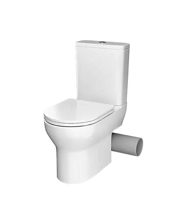 Nerola Rimless Closed Coupled Comfort Height Pan, Cistern and Seat