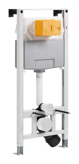 1200cm Pre-Wall Freestanding W.c Frame including Brackets and W.c Bend with 3/6 Litre Dual Flush Plate